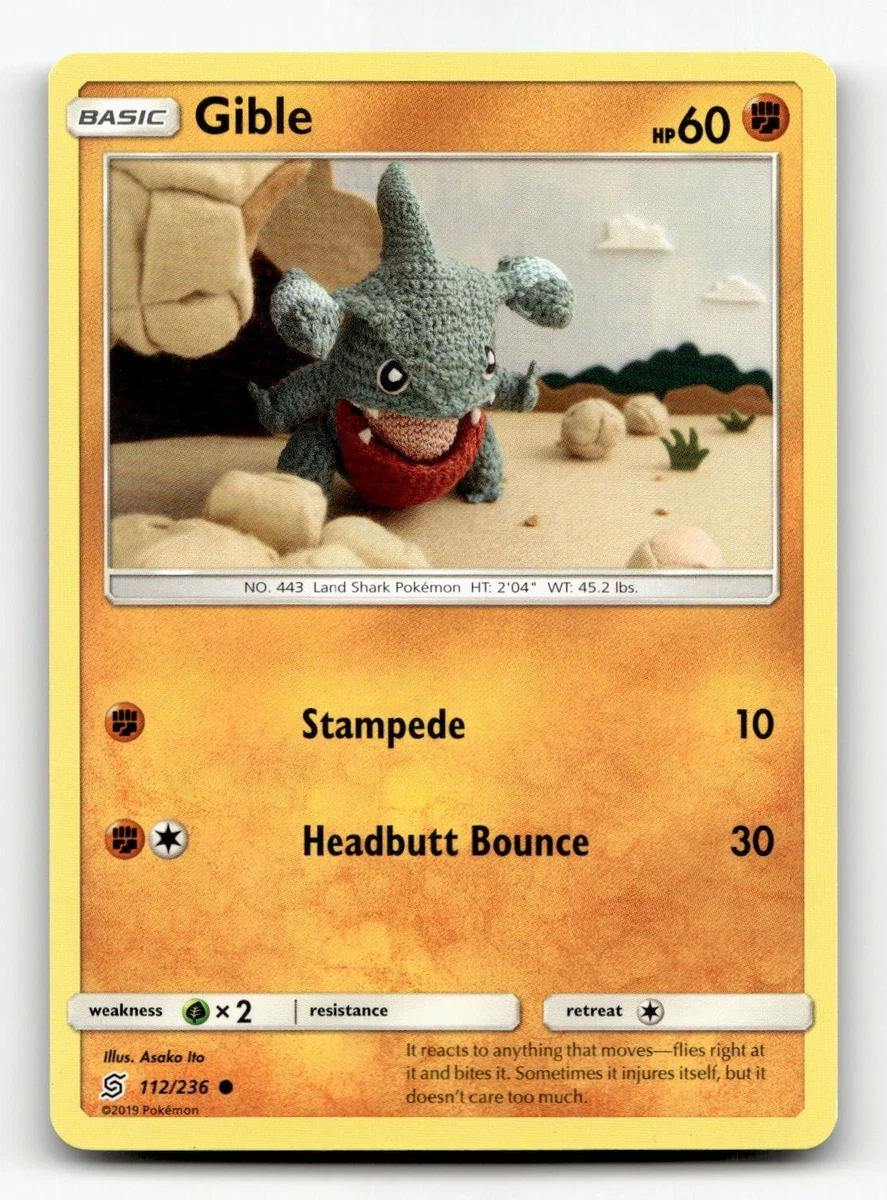 Gible Pokemon Card for sale