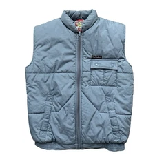 Vintage Lord Anthony Polar Gear Gilet Jacket Mens Small Blue Puffer Quilted 80s