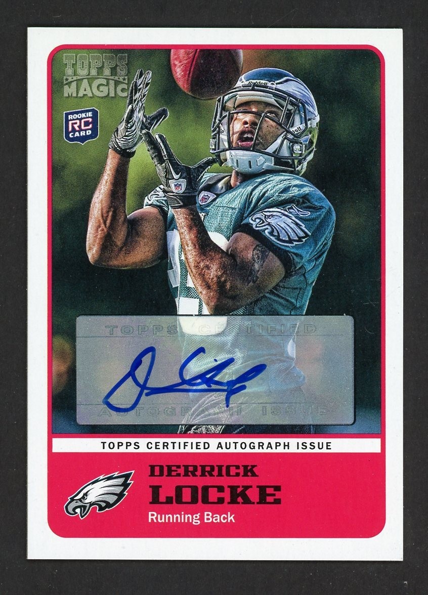 2011 Topps Magic DERRICK LOCKE Philadelphia Eagles ROOKIE AUTO #89