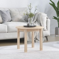 Couchtisch Ø 55X45 Cm Massivholz Kiefer