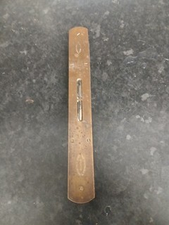 Brass And Mahogany Spirit Level