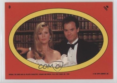 1989 Topps Batman Stickers Vicki Vale Bruce Wayne #3 00ah