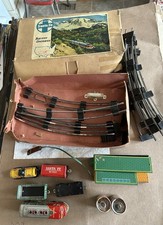 Vtg Bandai Japan Tin Litho Battery Train Set 323 Santa Fe Diesel in Original Box