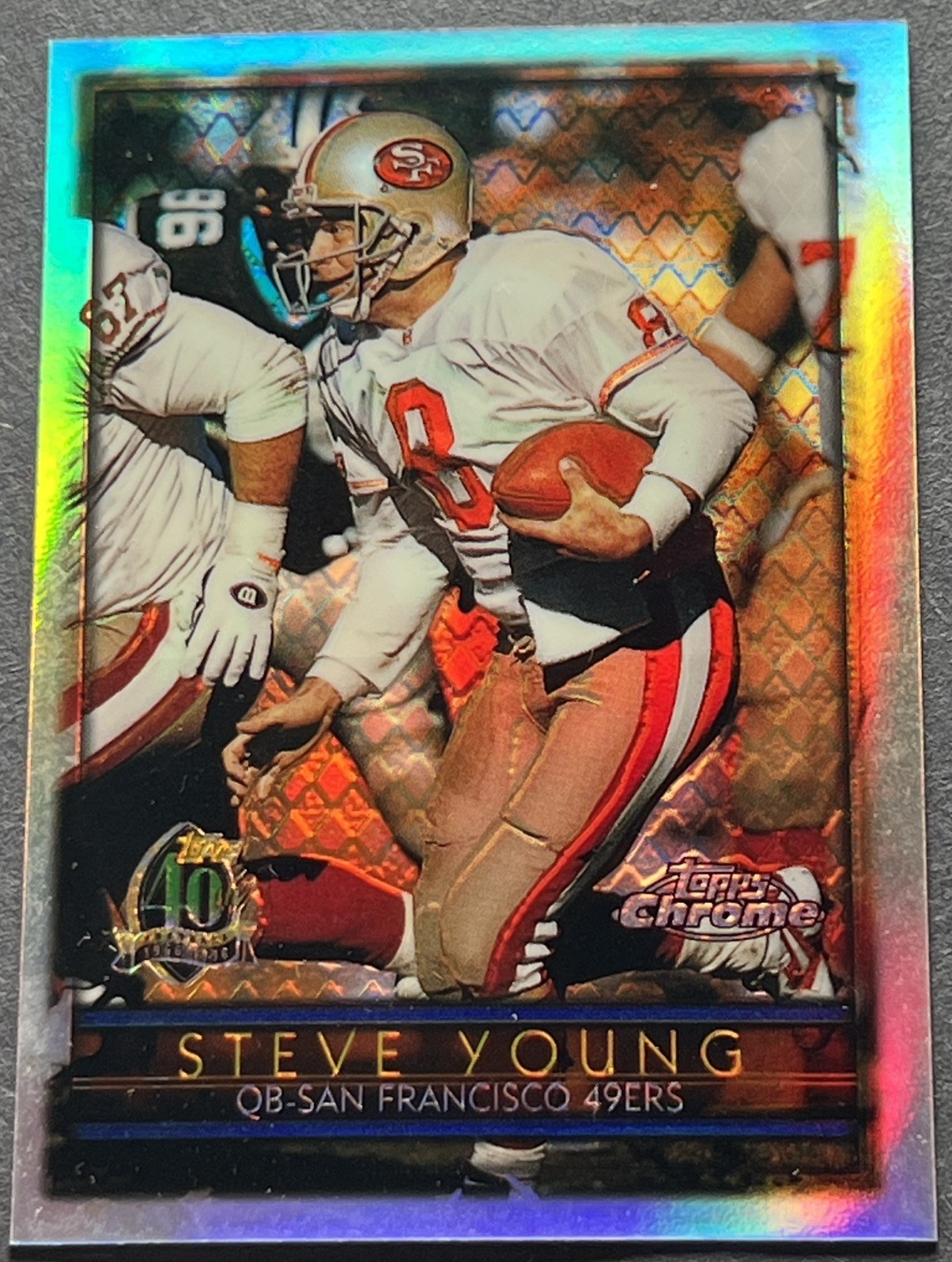 1996 Topps Chrome Refractor #130 Steve Young