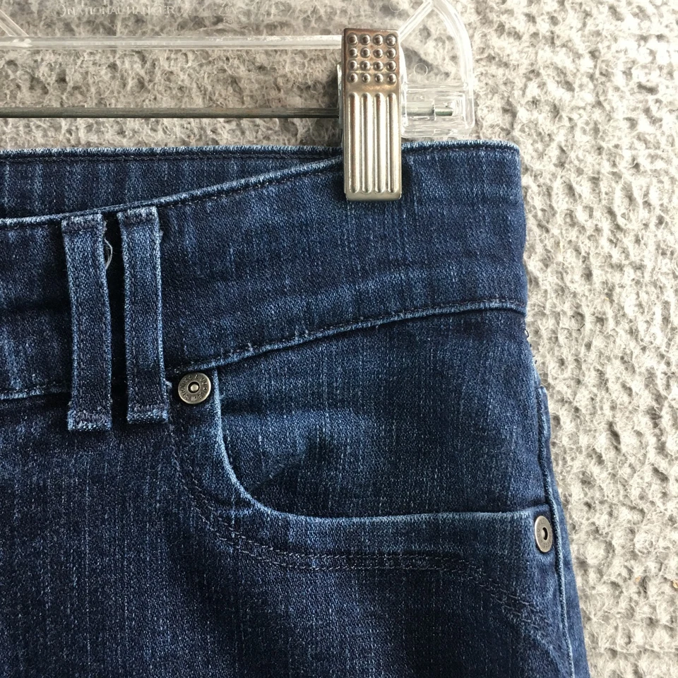 Levis Mid Rise Skinny Jeans Womens 8 S/C Blue Dark Wash Denim Cotton Blend Zip - Image 4 of 4