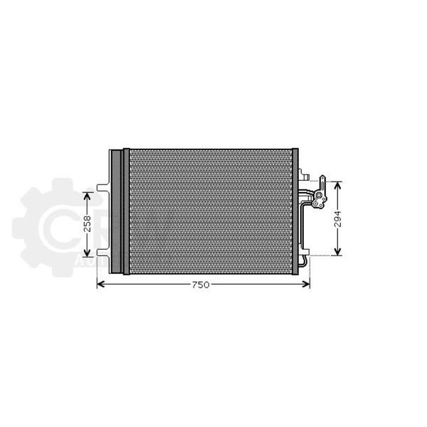 AVA Quality Cooling Kondensator Klimaanlage Mit Trockner FüR Ford Galaxy WA6-image