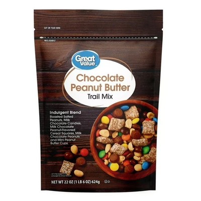 Great Value Chocolate Peanut Butter Trail Mix 22 oz Fast - Free Shipping