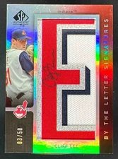 2007 SP Authentic By the Letter Signatures Cliff Lee Autograph VAR Auto /50