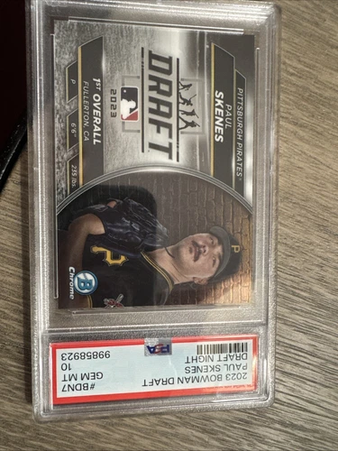 2023 Bowman Draft Paul Skenes Draft Night PSA 10