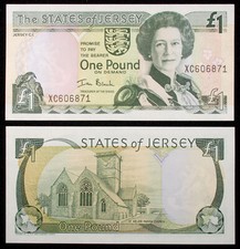 Jersey �1 One Pound ND (2000) - Black - Queen Elizabeth II - P-26a (GLIB-001I)
