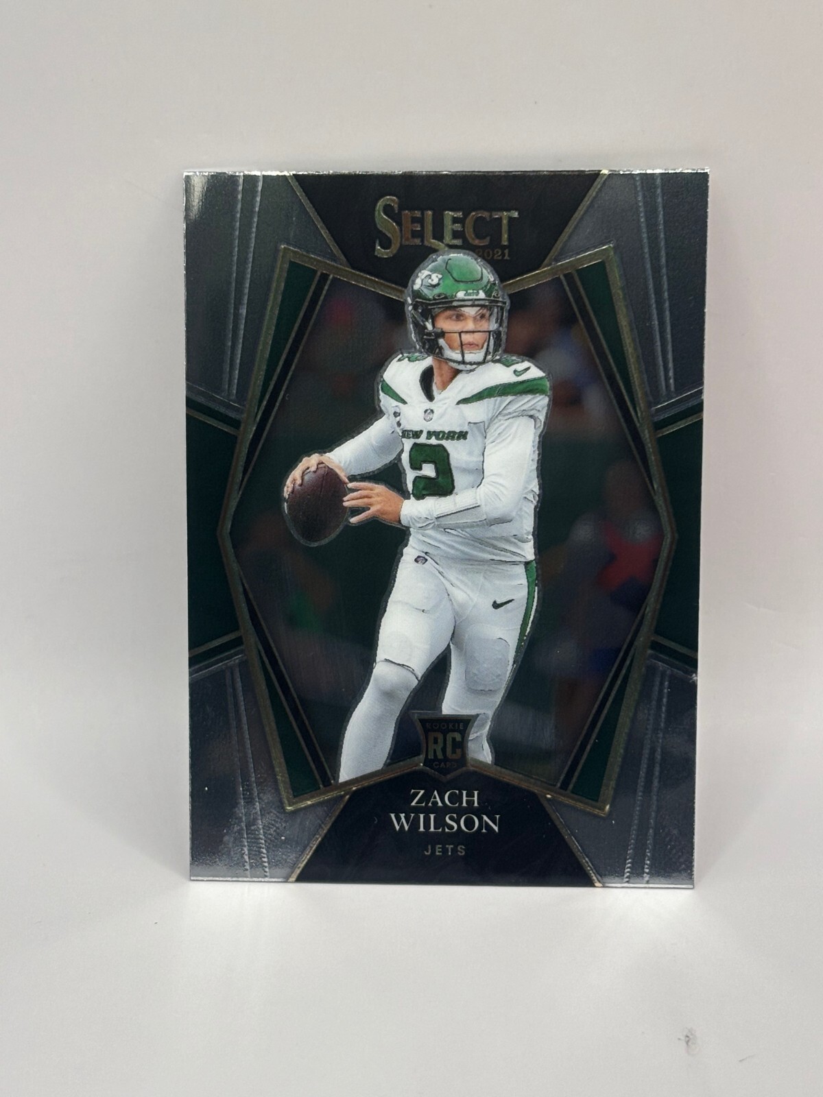 Zach Wilson Rookie RC 2021 Panini Select Football Premier Level Base #144 Jets