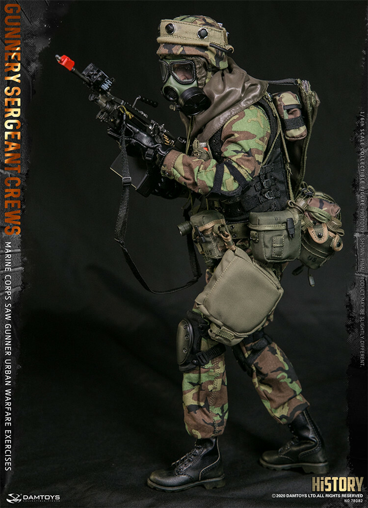 DAMTOYS USMC Urban Warfare Gunnery Sergeant Crews Soldier 1/6