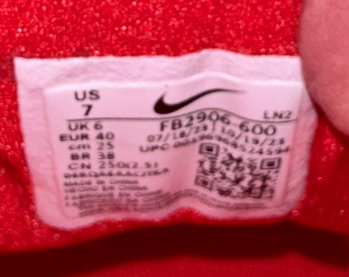 NIKE Force Zoom Trout 9 Elite Red White Black Metal Spike Baseball Cleats Mens 7 - Picture 8 of 8