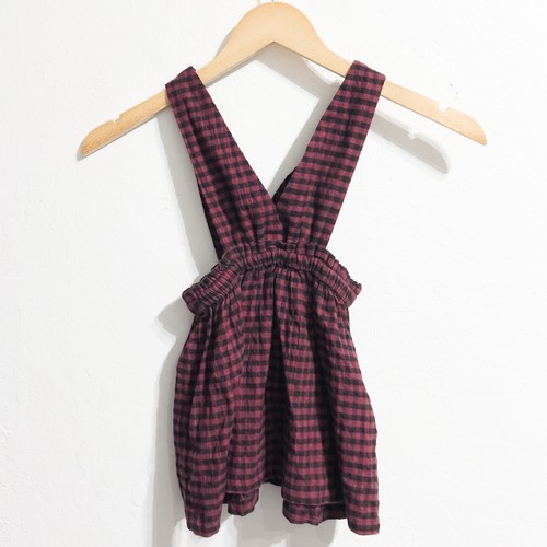 Vestido Zara Niñas 2-3 Niño Pequeño Guinga Mono Falda Rojo Negro Cuadros Cuadros - Imagen 1 de 6
