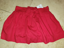 NEW girl's size 7 red Gymboree skirt skort bow NWT