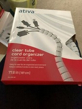 Ativa Clear Tube Cord Organizer   FREE SHIPPING