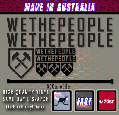 WETHEPEOPLE BMX WTP Style Frame Decals Sticker set Decal we the