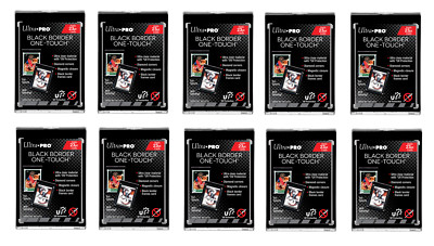 (10 PACK) Ultra Pro One Touch Magnetic BLACK 23pt Trading / Gaming Card Holder