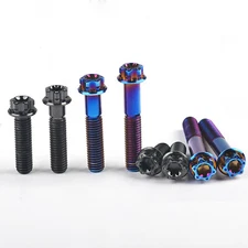 Titanium Bolt M8×20~55mm Flange Torx Head Screw Brake Motorcycle Modification
