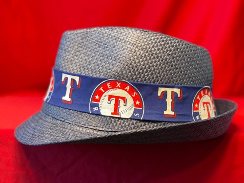 MLB Texas Rangers Unisex Sommer Fedora Panama Strohhut mit Band - Bild 4 von 24