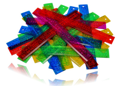 12 Inch/30cm Classroom Rulers for Kids in Bulk Shatterproof & Flexible (24 Pkg)