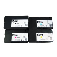 4PK Genuine HP 711 80ml Black &  29ml Colors ...