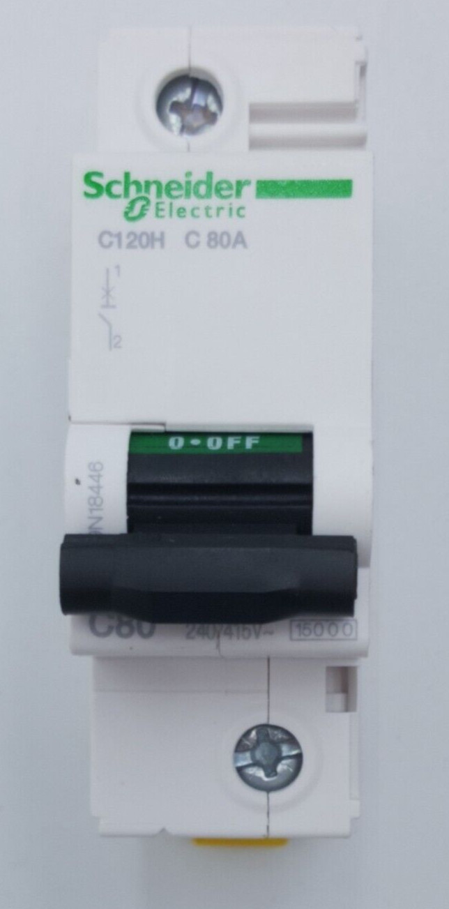 Acti9 MCB C120H 1P-C 80 15000A - New and Unboxed