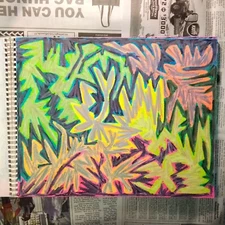 Drawing 11X14" Oil Pastel on Paper