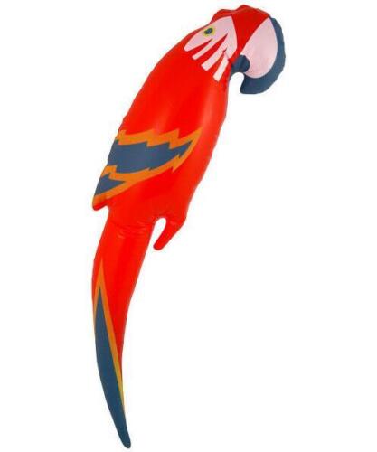 48 cm aufblasbar aufblasbar roter Papagei hawaiianisch tropisch Pirat Party Dekoration - Bild 1 von 2