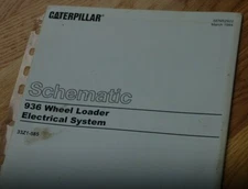 Caterpillar 936 Wheel Loader Electrical System Wiring Schematic drawing manual