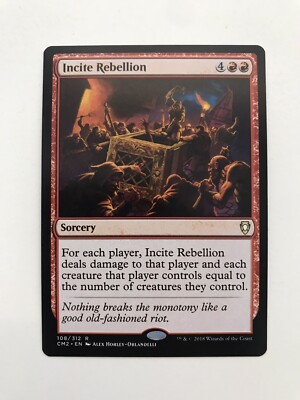 Incite Rebellion MTG Magic the Gathering Card NM Near Mint CM2