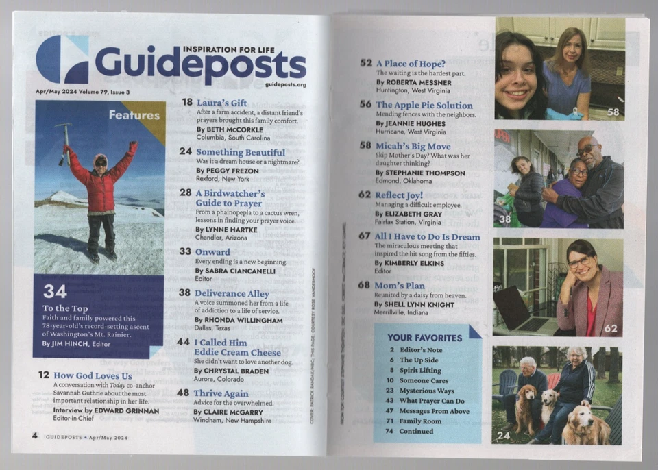 Guideposts Magazine April/May 2024 Savannah Guthrie How God Loves Us - Image 3 of 3