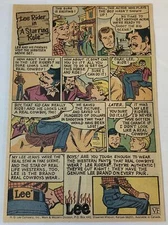 1971 LEE RIDER Lee blue jeans cartoon ad ~ A Starring Role