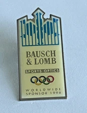 Bausch & Lomb Pin USA Olympic Worldwide Sponsor 1994 Advertising
