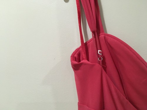 Maxi abito donna BCBG Maxazria rosso impero vita S formale festa sera matrimonio - Foto 3 di 8