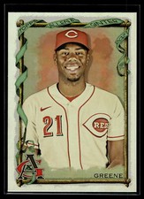 Hunter Greene 2023 Topps Allen & Ginter Hot Box Silver Foil Portrait Card  #182