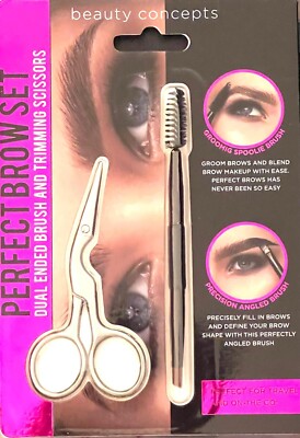 Perfect Brow Set Dual ended Brush and Trimming Scissors