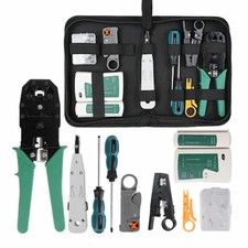 Network Pliers Ethernet LAN RJ45 Cable Tester Crimper Crimping Tools Set Kit