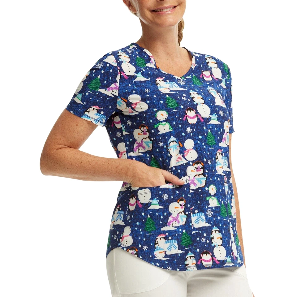 Scrub Star Women's Penquin Playtime Top Size 2X - Image 2 of 4