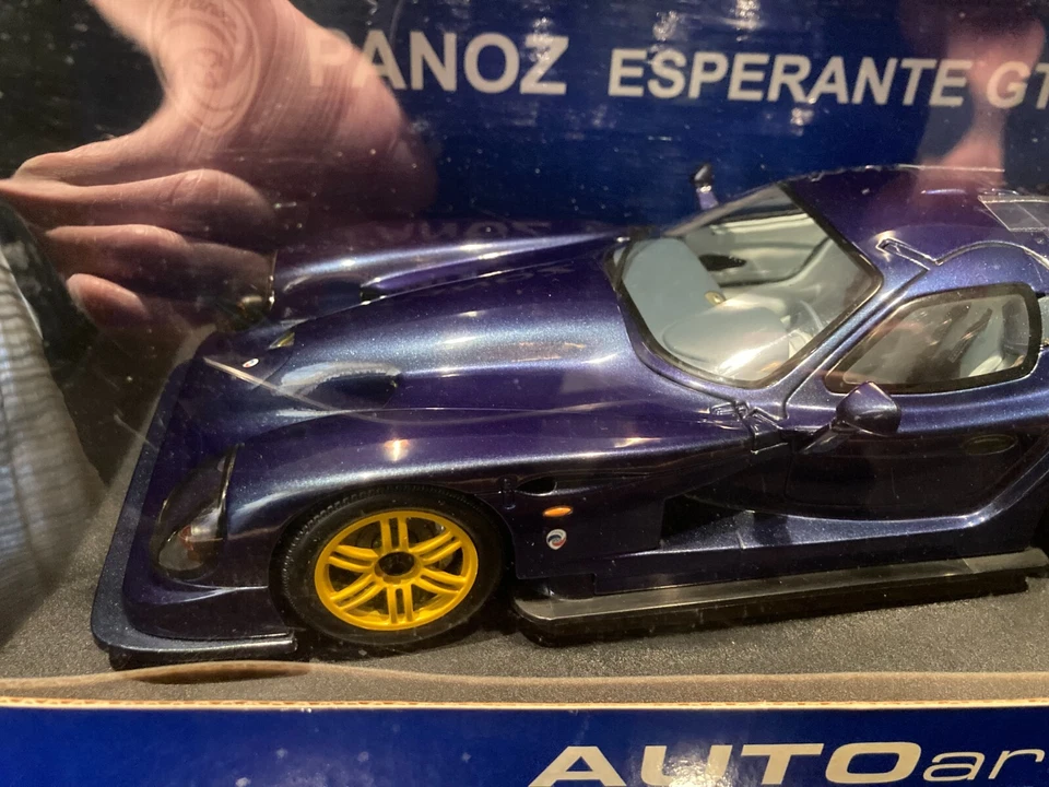 PANOZ ESPERANTE GTR-1 STREET CAR 1998 PURPLE BLUE SCALE 1/18 AUTOART - Photo 3/4