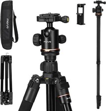 64.5 inch Tripod for Camera 360 Degree Ball Head Aluminum Camera Tripod Stand