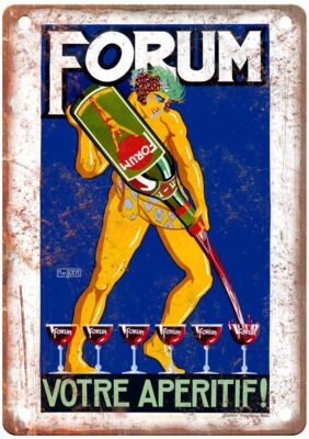 1923 Vintage Liquor Poster Retro Look Reproduction Metal Sign E929