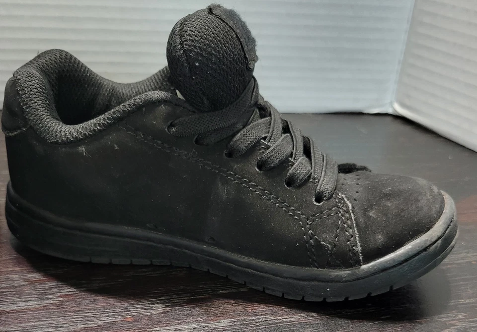 Tênis infantil DC Athletic preto sólido tamanho 12 skatista infantil - Imagem 4 de 4