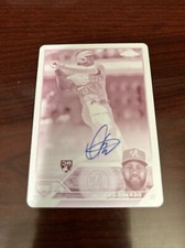 2023 Topps Chrome Dermis Garcia RC Magenta Printing Plate Auto 1/1 One Of A Kind