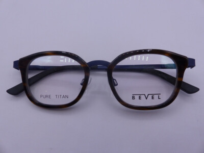 BEVEL 2547 ALFIE AMBER STEEL/GREY UNISEX EYEGLASSES FRAMES SIZE 46-18-140