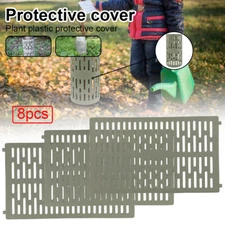 8pcs Tree Trunk Protectors Interlocking Flexible Against Animal Mower Trimmers