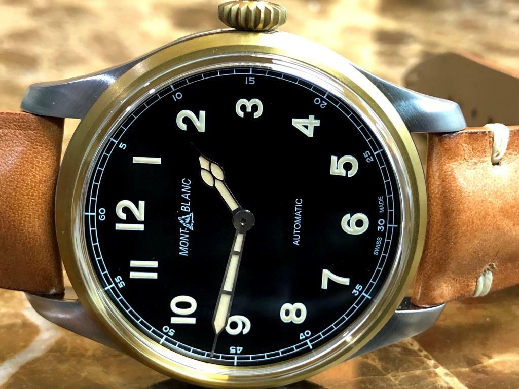 Watch Montblanc 1858 Automatic Case Bronze 44mm 116241 Vintage