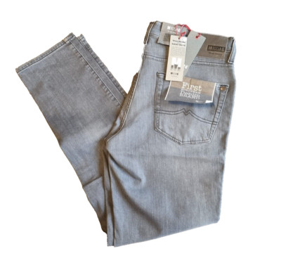 MUSTANG Mens Jeans Hitchhiker Tapered W38 L34 Slim Fit Grey Medium Rise BR1E2