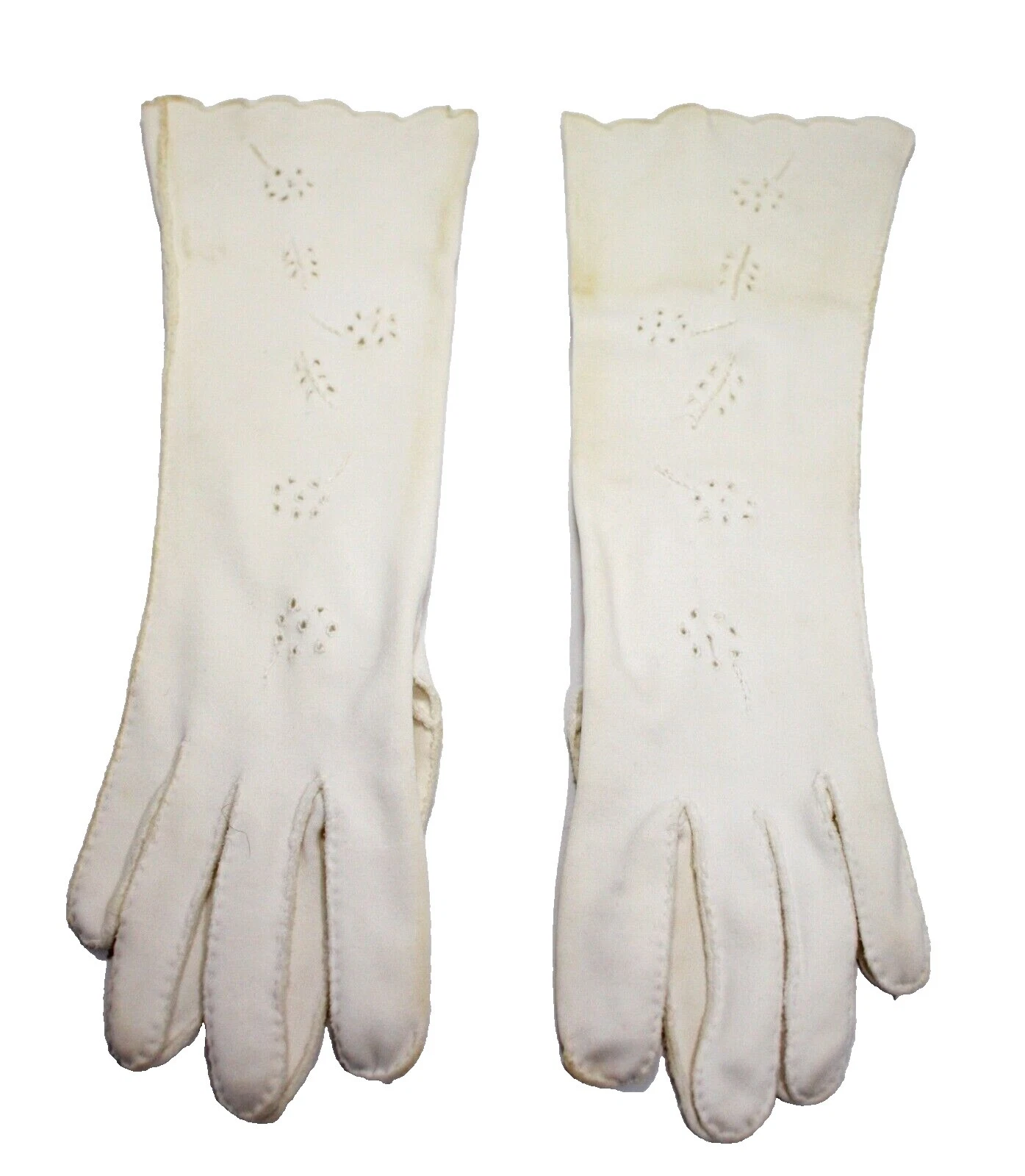 Luvas Branco Vintage para mulheres