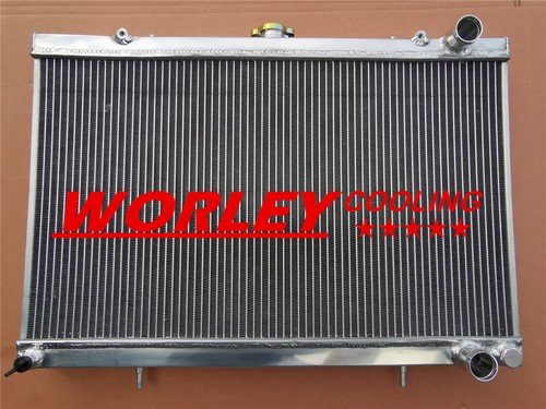 NSW-Aluminum Radiator For NISSAN SKYLINE S13 CA18 R32 RB20 2 row MT ...